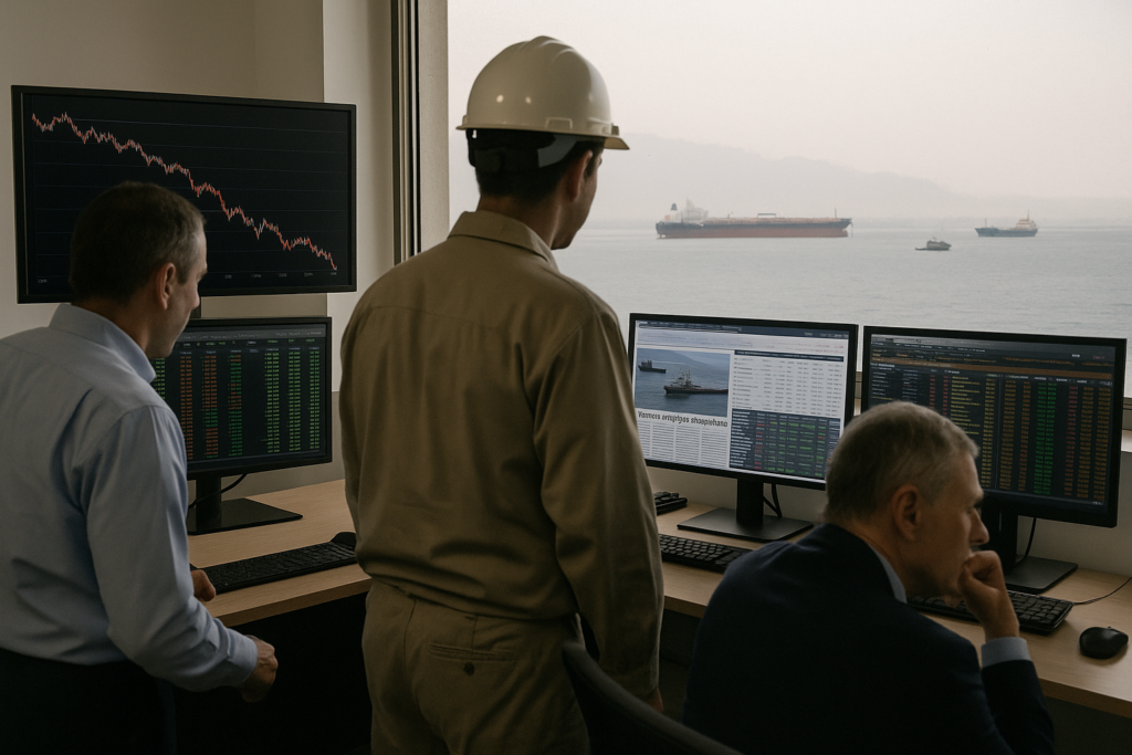 Oil Prices Decline Amid Increased Shipping Through Strait of Hormuz