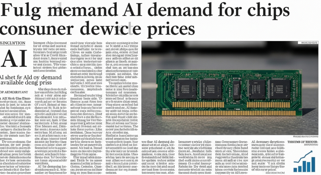 AI Demand for Memory Chips May Increase Consumer Device Prices