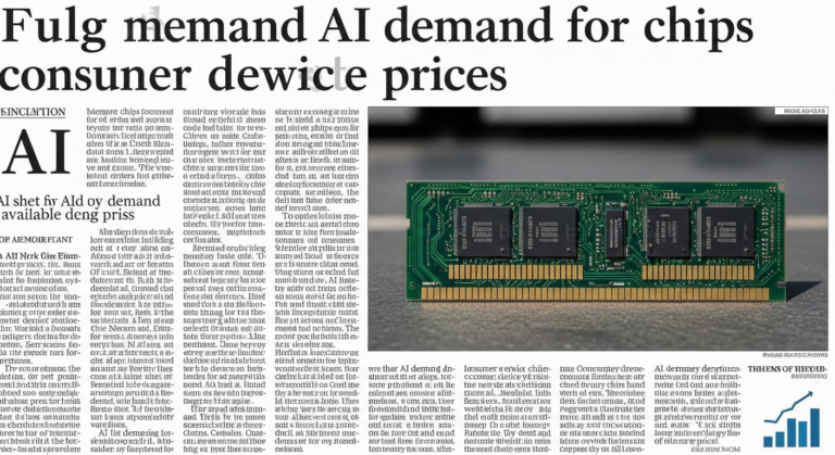 AI Demand for Memory Chips May Increase Consumer Device Prices