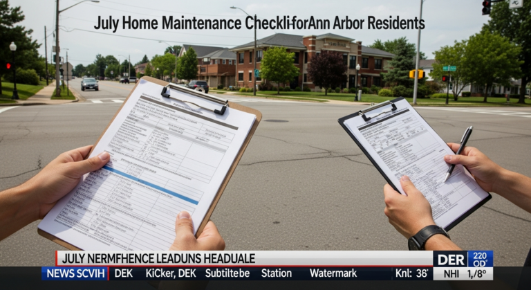 July Home Maintenance Checklist for Ann Arbor Residents