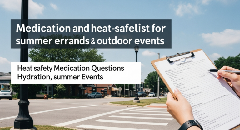 Summer Heat and Medication: A Safety Checklist for Ann Arbor Errands