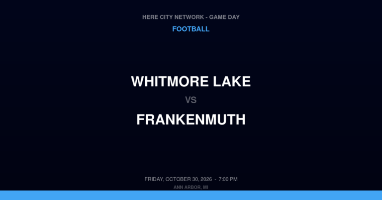 Whitmore Lake at Frankenmuth